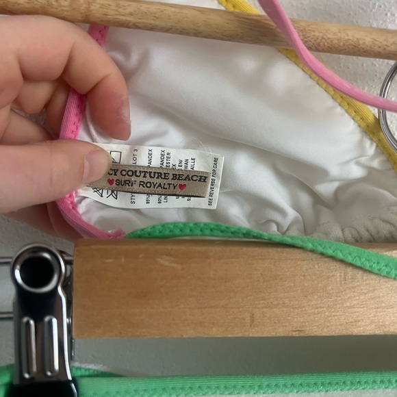 Y2K Vintage Juicy Couture Terry Cloth Rainbow Jumpsuit, size small - Picture 9 of 13